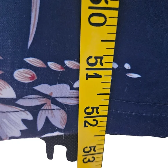 Ekouaer Womens Long Robe L Full Zip Pockets Blue Spring Floral Modest High neck